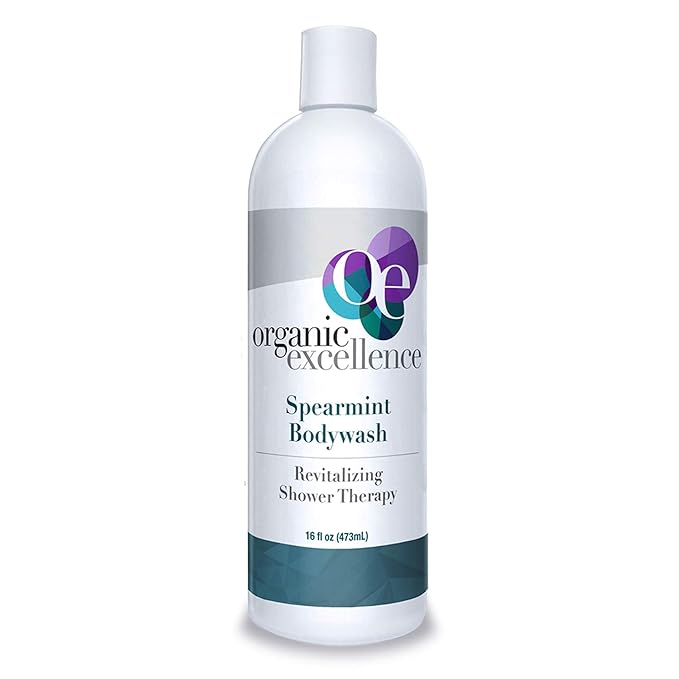 Organic Excellence Spearmint Body Wash For All Skin Types - Natural Soap Alternative - Sulphate and Paraben Free