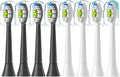 Compatible for 4/8pcs Replacement Toothbrush Heads Compatible with Philips Sonicare Soft Electric Brush Head 4100 6500 6100 7500 5(4White 4Black)