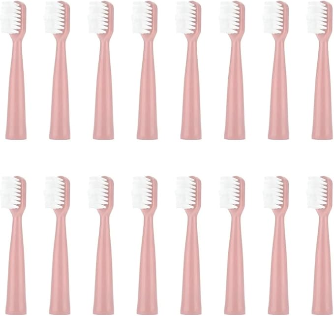 Replacement Toothbrush Heads Compatible for Jianpai S12/HYUNDAI XM-806/ACA ALY-HYS01W/TSOP/Royalstar/INPHIC Electric Bristles(16pink)