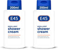 E45 shower cream 200ml (Pack of 2)