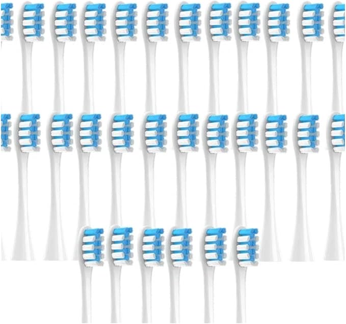 30/50PCS Vacuum BrushCompatible for X/X PRO/ Z1/ F1/ One/Air 2 /SE Replacement Head Sonic Toothbrush Nozzles Soft Bristle(50Gray)