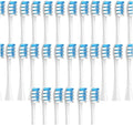 30/50PCS Vacuum BrushCompatible for X/X PRO/ Z1/ F1/ One/Air 2 /SE Replacement Head Sonic Toothbrush Nozzles Soft Bristle(50Green)