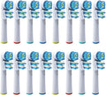 Double Clean Brush Heads Compatible with Braun Oral-B Dual Clean Electric Toothbrush - Pack of 16