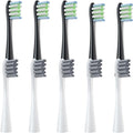 10 Pcs Replacement Brush Heads Compatible for X/X PRO/ Z1/ F1/ One/Air 2 /SE Toothbrush Soft Bristle Nozzles Refill(5Black5Gray)