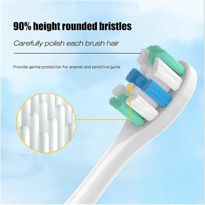 6pcs Toothbrushes HeadCompatible For UsmileY1S/Y4/U1/U2/U3/P1/P4 Soft DuPont Sonic Electric Toothbrush Clean Nozzles(6CircylarPink)