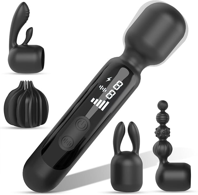 2026 Efficient Version Handheld Cordless Workout Massagers with Powerful Modes Electric Massage Tools Long Battery Life Portable Massagers for Back Neck Full Body Relief (Black)