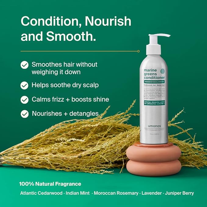 umanos Superfood Body Wash Shampoo &amp Conditioner Set Plant Based Nourishing Body Cleanser Salon Quality Performance Good for All Skin and Hair Types