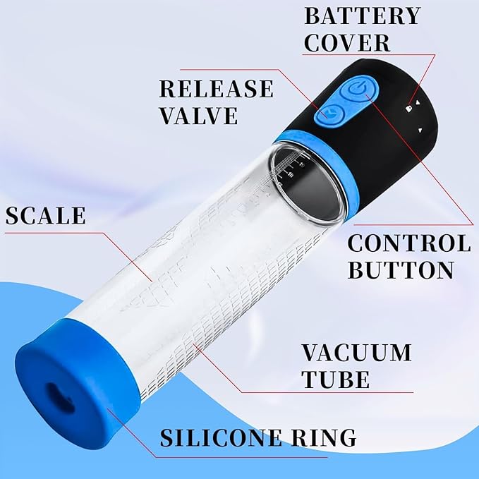 Male Masterburbatar Hands Free with 4 Vibration Sucking Massagers Modes Automatic Male Mastusbafor Tight Sleeve Hoodies Pocket puzzy Silicone Electric Massager Machine XBJ90 (Blue)