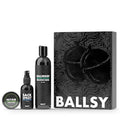 Ballsy Sack Pack Men's Fresh Kit Includes Body Wash Deodorizing Spray and Cologne Rub Men's Body Care Ball Wash for Men Gift Pack Forest &amp Fields