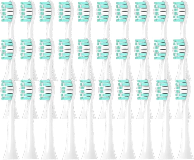8/12/16PCS Compatible for Philips HX9352 Replacement Toothbrush Heads Electric Soft Bristle Brush(30pcs)