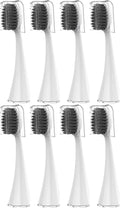 Replacement Toothbrush HeadsCompatible for Seago S9 S1 S6 S8 S21 S26 S28 SG540 SG860 SG861 SG986 SG987 SG988(8pcs White)