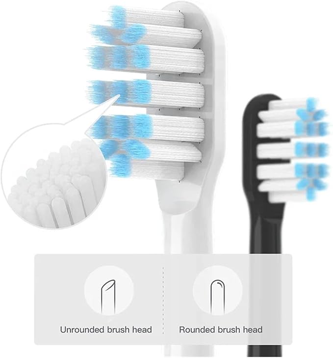 10PCS Replacement Toothbrushes HeadCompatible for SOOCAS X3/X3 Pro/X1/V1/V2/D3/X3U/X5 Soft Electric Brush Clean Nozzles(5White5Pink)