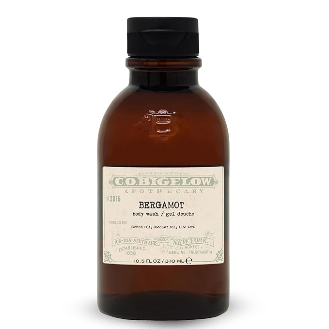 C.O. Bigelow Bergamot Body Wash Iconic Collection Moisturizing Body Wash with Coconut Oil &amp Aloe Vera 10.5 Fl Oz
