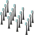 4Pcs Electric Toothbrush Head Replaceable Sonic HeadCompatible for Philips Sonicare's Brush(Black 16pc)