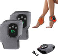 Portable Foot and Ankle Massager with Heat – 3-Speed Vibration &amp 5-Temperature Settings Wireless for Pain Relief Swelling Plantar Fasciitis Travel &amp Home Use (2)