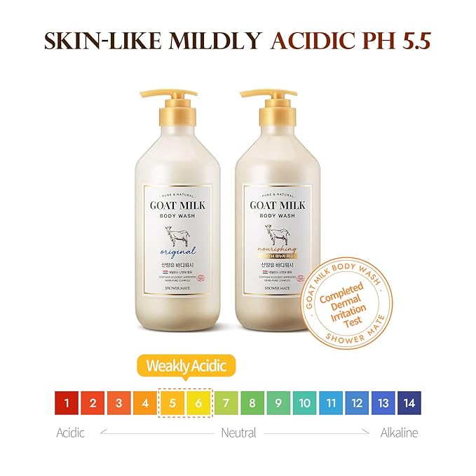 Premium Goat Milk Body Wash Manuka Honey For Smooth Skin Moisturizing PH Balancing Body Cleanser with Probiotics Honey Herb Pure Complex 27 Fl Oz Pack Of 2