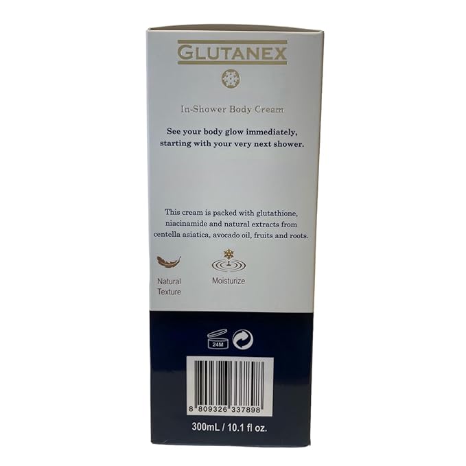 Glutanex In-Shower Body Cream &amp Glutathione Soap Duo