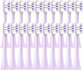 20/50/100PCS Copper Free Replaceable Brush Heads Compatible for X3/X3U/X5 Soft Bristle Mint/VanGo Green Sonic Nozzles No Metal(20Purple)