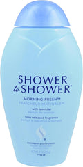 Shower to Shower Morning Fresh Body Powder with Lavender for Men &amp Women Talc Free Sweat Absorbing Prevents Chafing &amp Odor Deodorizing - 8 Ounce