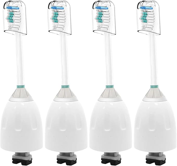 Compatible for Replacement Toothbrush Heads Compatible with Philips Sonicare Screw-on E Series Electric Brush Head Xtreme Essence Elite Advance(4 Pcs)
