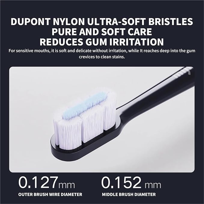 Compatible for Xiaomi Mijia 2/4/6Pcs Soft Bristles Replacement Toothbrush Heads - T700 Sonic Toothbrush Waterproof(D)