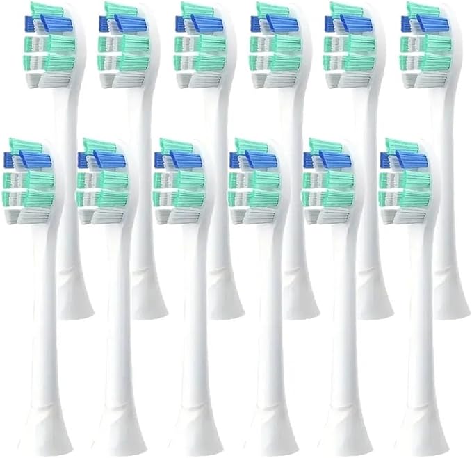 Replacement Toothbrush Heads Compatible for HX6730/HX6721/HX3216/HX9362/HX3210/HX6013/HX9063/HX6063(12pcs)