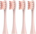 4 Pcs/Pack Replacement Brush HeadsCompatible for Oclean X/X PRO/ Z1/ F1/ One/Air 2 /SE Sonic Toothbrush Soft Bristle Nozzles(Pink)
