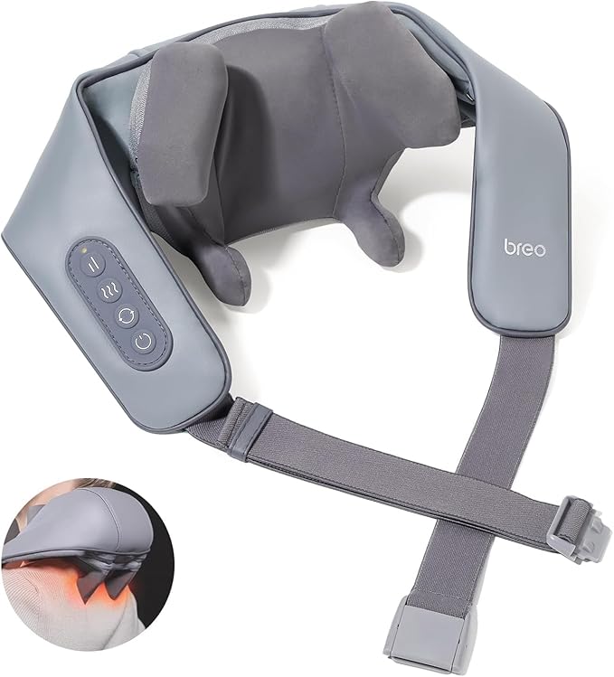 Breo N5 Mini Neck Massager with Heat Electric Massager for Neck &amp Shoulder Shiatsu Shoulder Massager