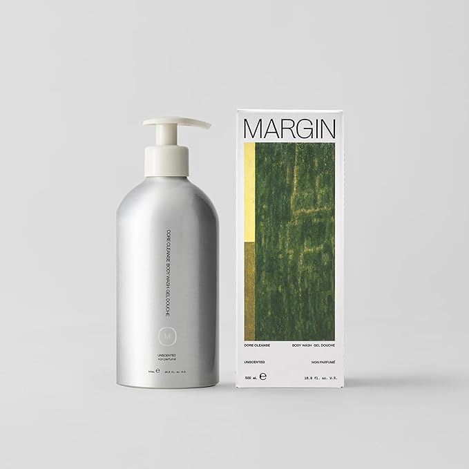 Margin Core Cleanse Body Wash - Hydrating Skin Cleanser for Total-body Cleansing 5% Glycerin 2% Niacinamide 1% Gluconolactone Body Wash for Frequent Showers (Unscented)