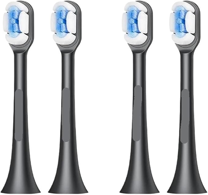 Compatible for SOOCAS Electric Toothbrush Heads Replacement X1 X3 X3U X5 Teeth Brush(2 Box Black)