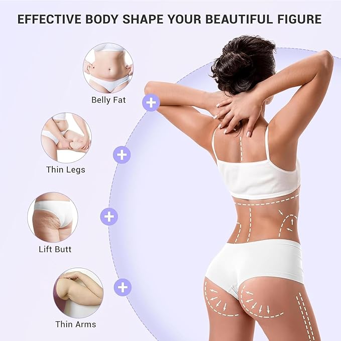 Cellulite Massager Tool - Body Sculpting Machine Handheld Massage Cellulite Remove Suitable for Arms Back Buttocks Belly Legs Ideal Gift for Mom Man Women (White)