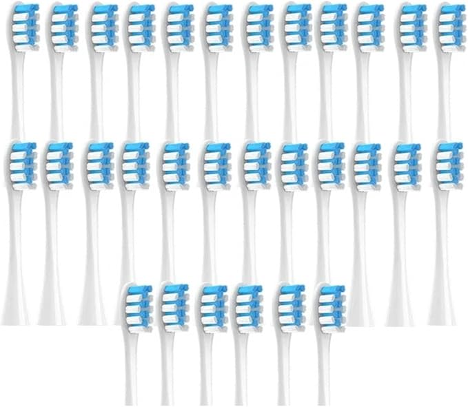 30/50PCS Vacuum Brush Compatible for Oclean X PRO/ Z1/ F1/ One/Air 2 /SE Replacement Head Toothbrush Nozzles Soft Bristle(50Black)