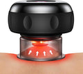 5-in-1 Smart Dynamic Cupping Therapy Massager Set 12 Levels Heat &amp Suction Cupping Kit for Massage Therapy With Red Light Therapy for Targeted Pain Relief Knots Aches Muscle Soreness(Black)