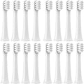 Replacement Toothbrush Head for SOOCAS EX3 SO Compatible ForWHITE PINJING Electric Soft Bristles Nozzles(16PCS White)