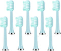 10/8pcs Electric Toothbrush Replacement HeadsCompatible for LC-H156/M07 Smart Tooth Brush Replace Heads(Transparent)