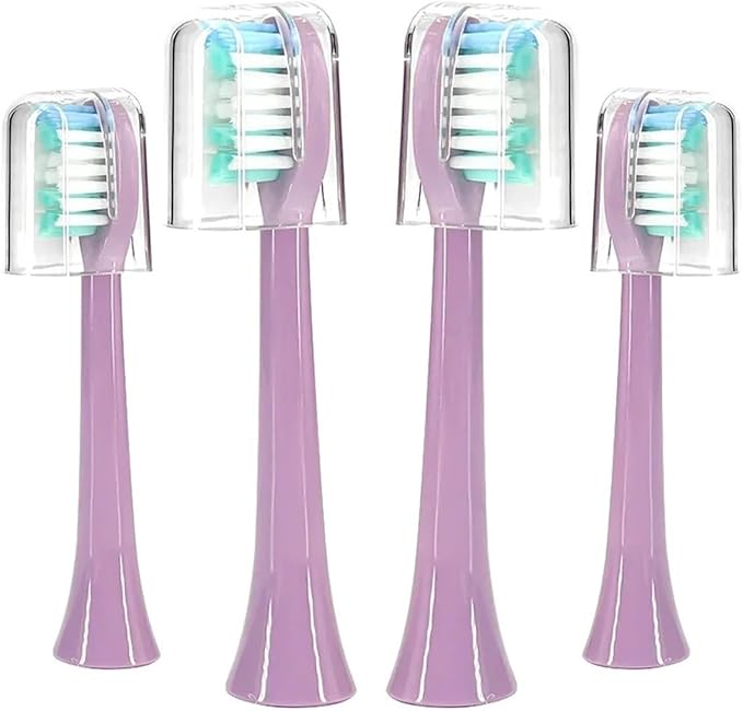 4pc Tooth Brush Head Replacement Compatibility for S100 Sonic Toothbrush(Purple-4)
