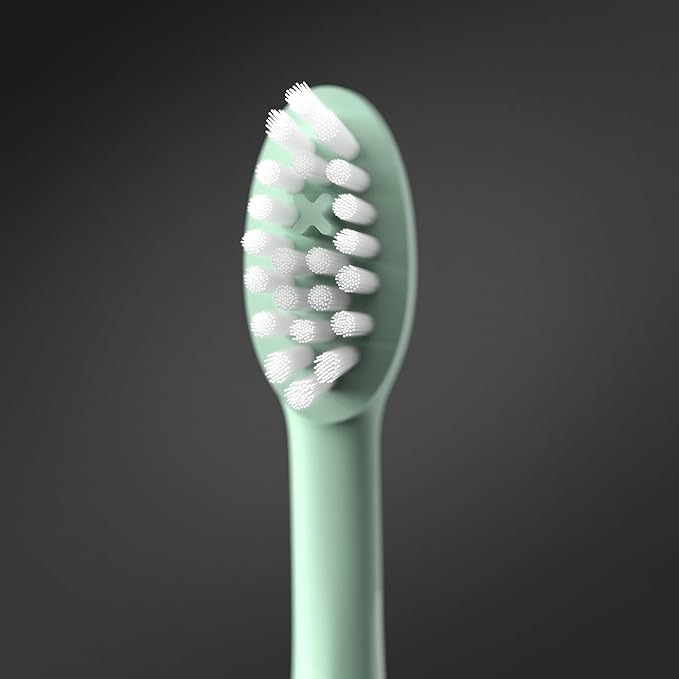 ORDO Sonic+ Electric Toothbrush with Case Sonic Toothbrushes for Adults Charging Travel Case 4 Brushing Modes Fast Rechargeable Battery Silicone Polishing USB Charger Mint Green