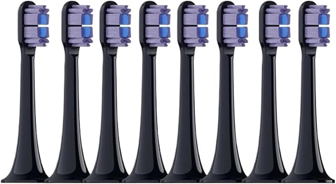 8PCS Replacement Brush Heads for T700 Sonic Electric(8 PCS Purple)