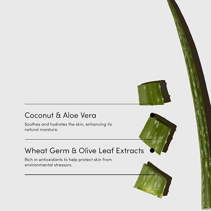 LATHER - Coconut Crème Natural Body Wash 8 fl oz - Shower Gel Cleanser - Gentle Body Soap - Essential Oils - Coconut Oil Aloe Shea Butter - All Skin Types - Vegan Cruelty Free - Beauty &amp Skinc