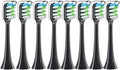 Compatible for X3 X5 X3U X1 V1 V2 Head Bristle Replacement Nozzles with Anti-dust Toothbrush Heads(7pcs Black)