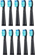 Brush Head Electric Toothbrush Heads ReplaceableCompatible for SG-507B/908/909/917/610/659/719/910/575/551/548(10pcs Black)