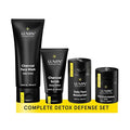 Lumin 4 Piece Men Skincare Set with Charcoal Face Wash Deep Scrub Daily Moisturizer &amp Dark Circle Defense Balm Helps Detoxing &amp Hydrating for All Skin Types