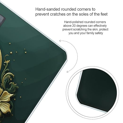 Ramadan on Green Wallpaper Weight Scale Digital Electronic Scales Bathroom Scale Larg LCD Backlight Display High Precision MeasurementsTempered Glass