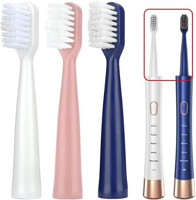 8Pcs Electric Toothbrush Replacement HeadsCompatible for ALY-HYS01W/HYUNDAI XM-806/TSOP/Royalstar/INPHIC Brush Bristles Nozzles