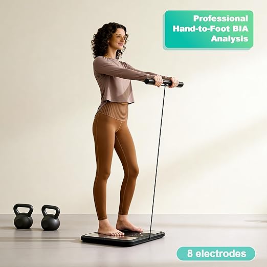 Smart Scale for Body WeightScales with Bmi Body Fat Muscle Mass58 Body Composition Analyzer ScaleFull Body Analysis Scanner Scale Digital Bathroom Scales Syncs with App for 24-User 180KG/400Lb