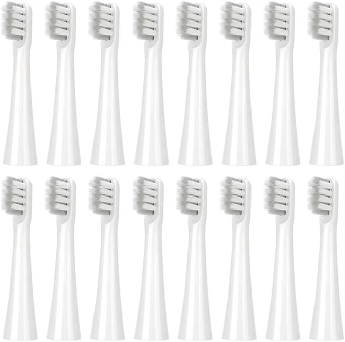 Replacement Toothbrush HeadCompatible for DR.BEI C3/Y1/GY1/C6X Electric General Adult Bristles Nozzle Brush(16PCS)