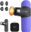 RENPHO Mini Thermal Massage Gun with Heat Portable Deep Tissue Percussion Massager with 4 Heads for Neck &amp Back Comfort Ultra-Quiet Operation for Home Office &amp Travel Includes Compact Carr