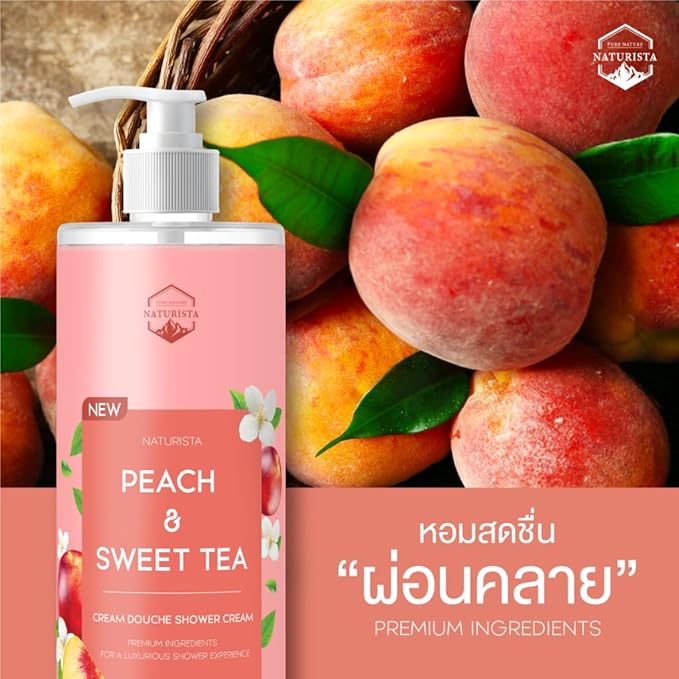 Peach &amp Sweet tea shower cream 400ml.
