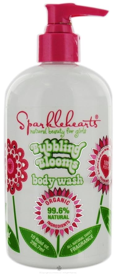 Sparklehearts - Bubbling Blooms Body Wash All Natural Sweet Fragrance - 10 oz.