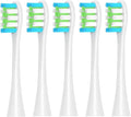 5PCS Replacement Brush Heads Compatible for Electric Toothbrush Heads Flow X Pro Elite Etc(5 White)